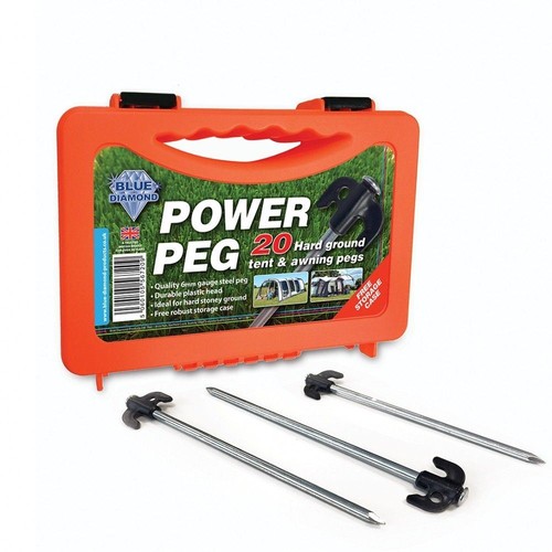 Blue diamond power pegs - diamond,