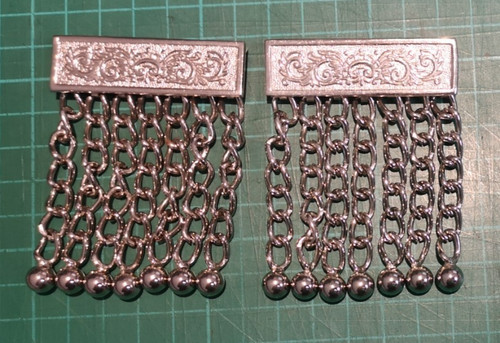 Chrome metal tassles for - 2, x