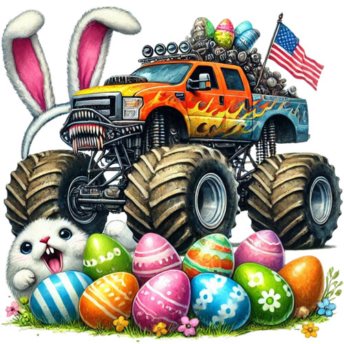 Xxl18x18 car sticker easter - car,