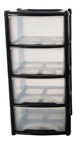 Large 4 plastic drawers - 3,