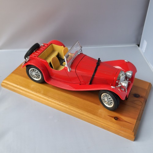 Burago red jaguar ss100 1937 - burago,