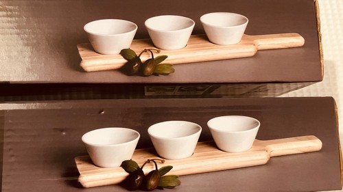 Paddle board with dip - with, tray