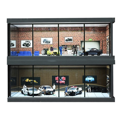Scale car garage diorama - scale,