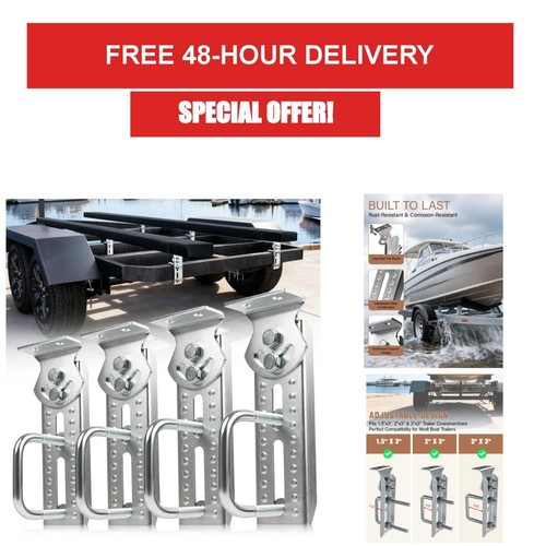 Boat trailer bunk brackets - bunk,