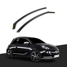 VAUXHALL ADAM MK1 2013-Onwards 3 Door Hatchback Wind Deflectors 2pc Tinted