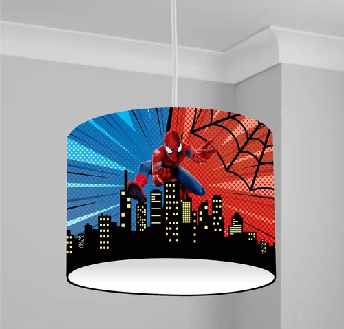 Spiderman ceiling drum light - spiderman,
