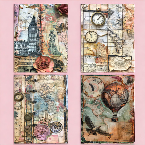 Vintage travel card - vintage,