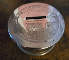 Edwin Blyde Sheffield England Pewter Children's Money Box/ Piggy Bank