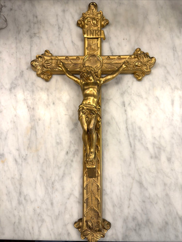 Vintage heavy brass - brass, wall