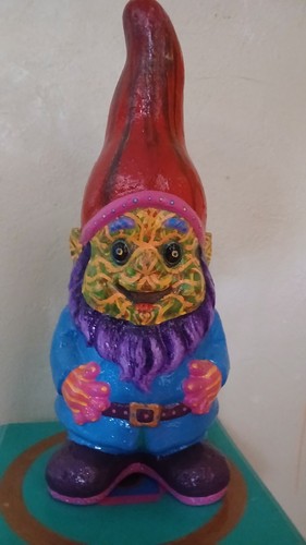 Psychedelic garden gnome - psychedelic,