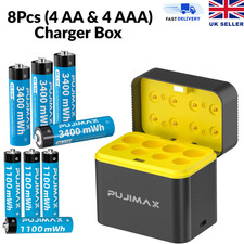 8-Pack Rechargeable Battery AA