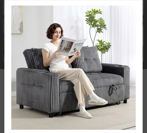 Seater sofa bed corduroy - 2,