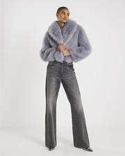 River Island Womens Blue Faux