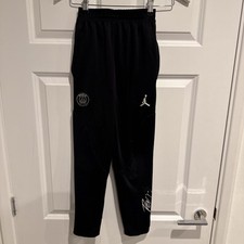 PSG Jordan Black Joggers Tracksuit Bottoms Age 14 Years