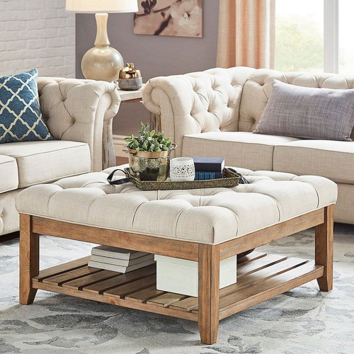 Solid oak coffee table - coffee,