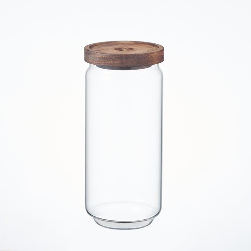 Airtight glass jars - glass, with