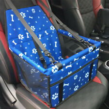 Folding Dog Booster Pet Car Seat Cat Safe Travel Carrier Bed Bag Basket UK