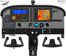 Cessna 172S Skyhawk Cockpit Poster with Garmin G1000 built-in Auto Pilot