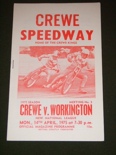 Speedway crewe v workington - crewe,