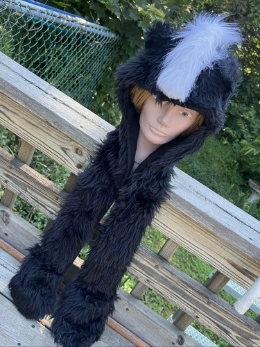 Spirithoods black white - white, skunk