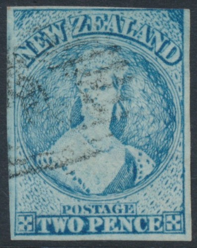 New zealand 1864 - blue, qv