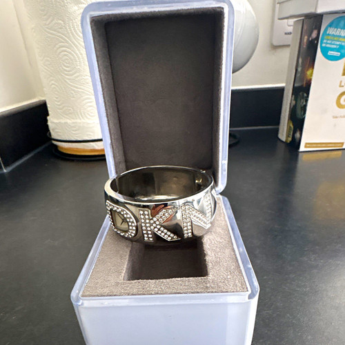 Dkny silver tone crystal - silver,