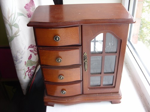 Jewellery cabinet wooden - jewellery,
