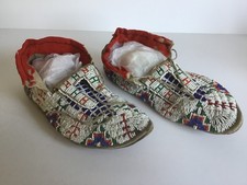 Native American Indian Sioux Moccasins 1880s