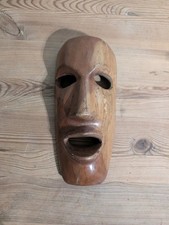 Wooden Tribal Mask Hand Carved