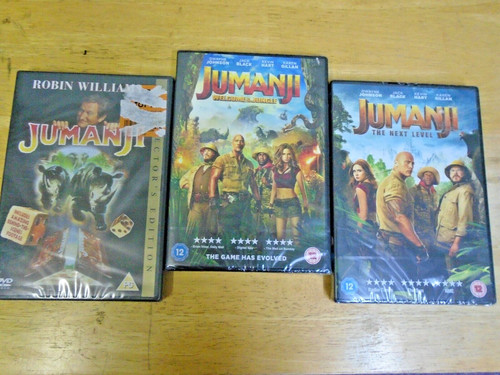 Jumanji trilogy dvd - 3x,