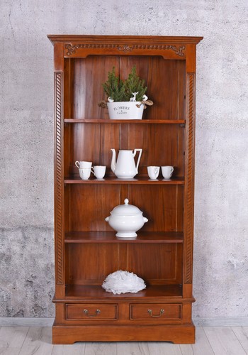 Wooden shelf mahogany bookcase - wooden,