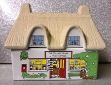 Village Stores Collection, WADE, Post Office, Staffordshire England Butter Dish 