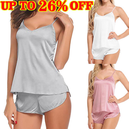 2pcs ladies satin - 2pcs, silk