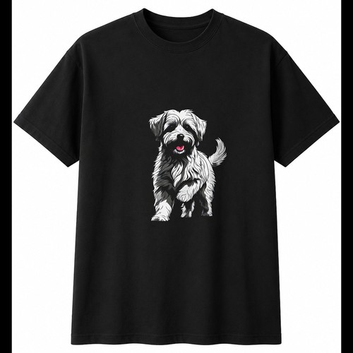 Charcoal havanese shattered - havanese,