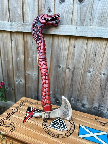 Handmade hand forged axe - hand,