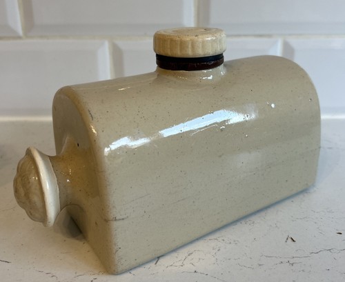 Antique stoneware bed warmer - antique,