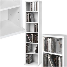 Shelving Unit Storage CD Shelves Display Unit Narrow Rack Bookshelf DVD Bookcase