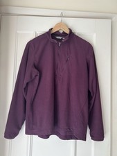 Rohan Womens Purple Microgrid Stowaway Fleece Size L