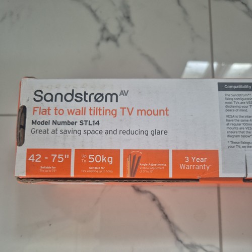 Bracket sandstrom flat to - tv,