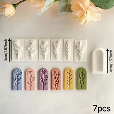 7x Leaf & Flower Clay Texture
