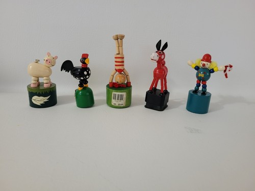 Vtg push puppets lot - lot, 5