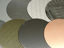 2 x 40mm Ø Blank Discs Sheet Metal Engraving Fly Press Lathe