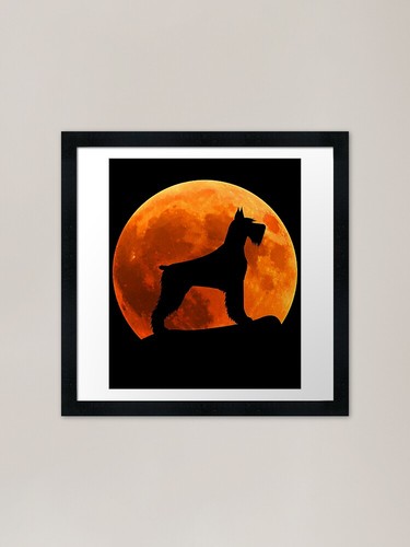 Giant schnauzer dog silhouette - schnauzer,
