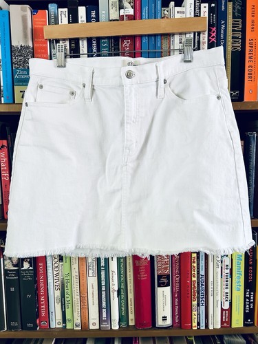 Crew white denim pocket - white,