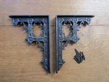 Rustic iron shelf brackets