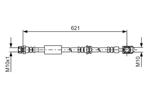 Flexible brake hose 987 - 987, 481