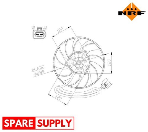 Fan engine cooling - for, vw