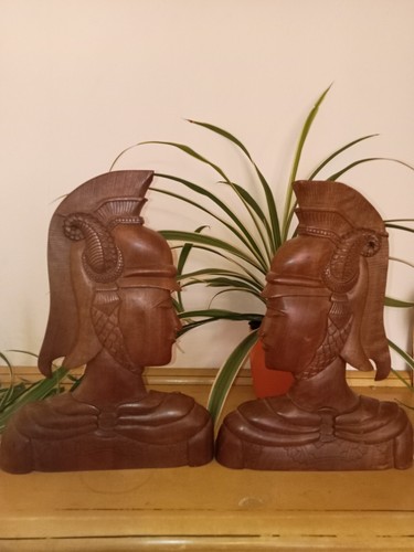 Mid century teak book ends - century,
