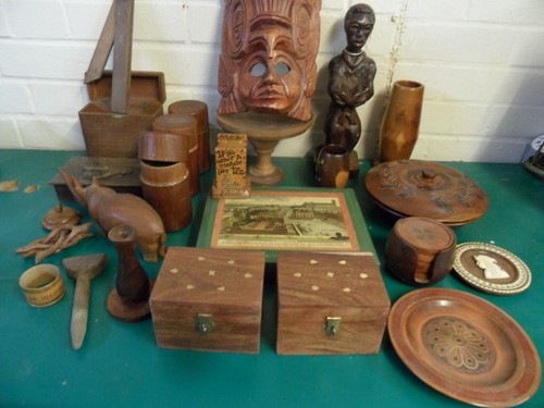 Collection wooden treen - collection, of