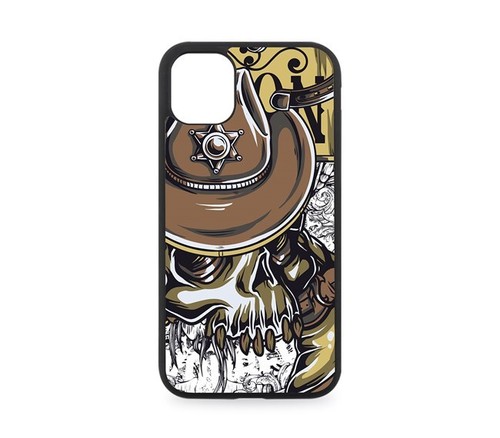 Cowboy skull rubber phone - phone, case